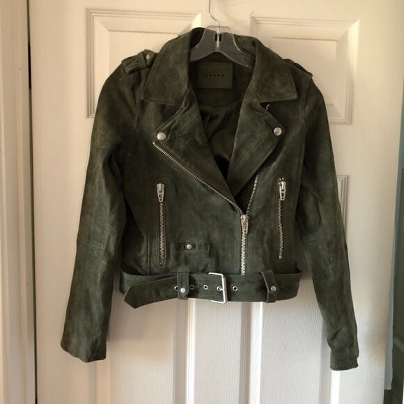 BlankNYC French Olive Green Moto Jacket #3000-EP - Picture 3 of 8